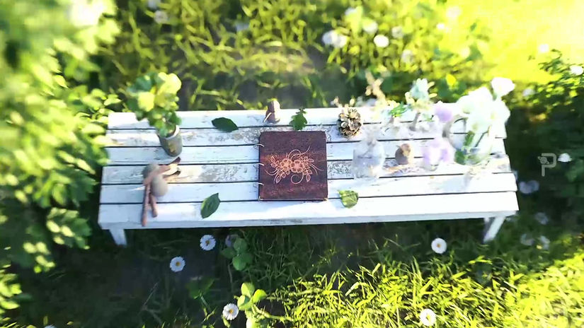 Classic Album Opening Wedding Invitation